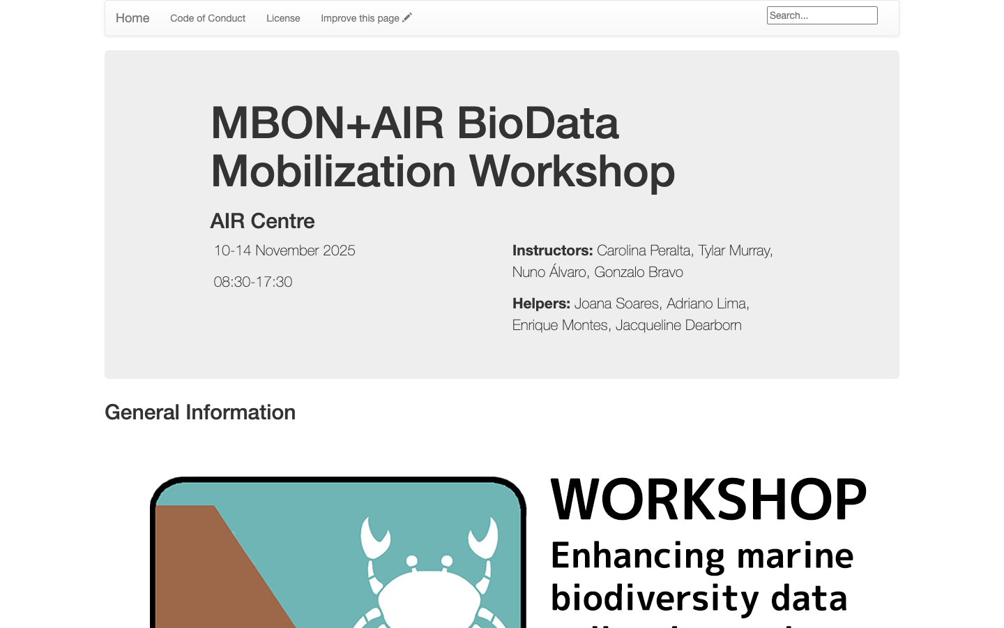 MBON AIR Mobilization Workshop