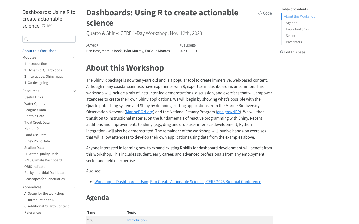 R Shiny Dashboard Workshop