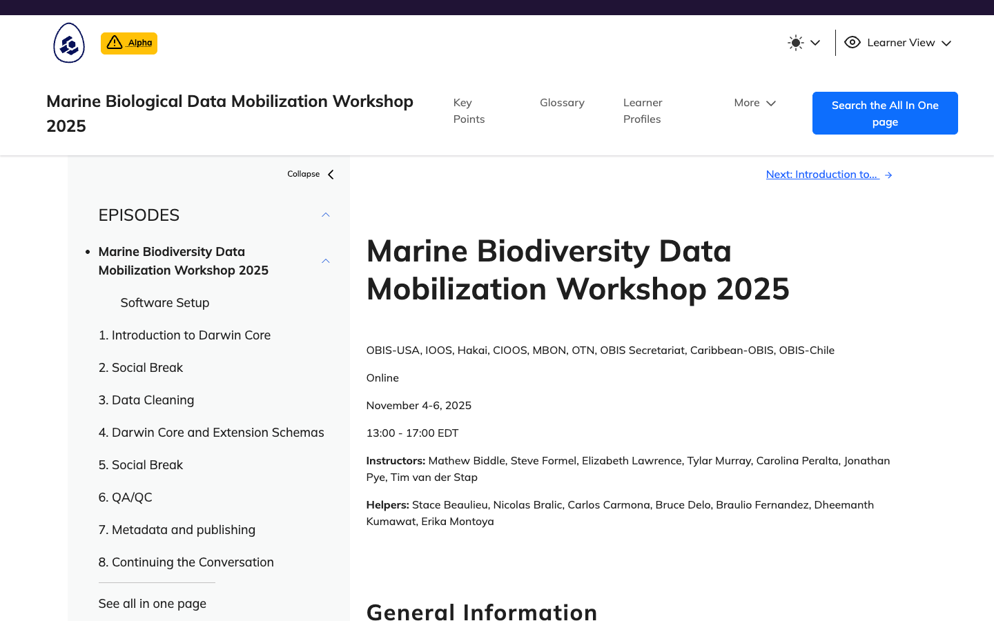 Bio Data Mobilization Workshop