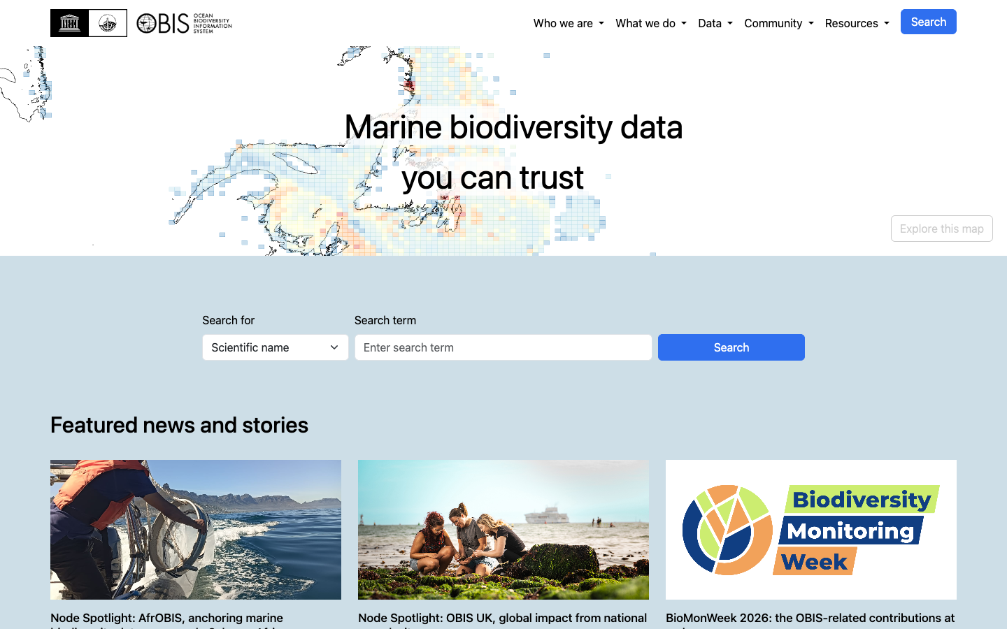 OBIS — Ocean Biodiversity Information System